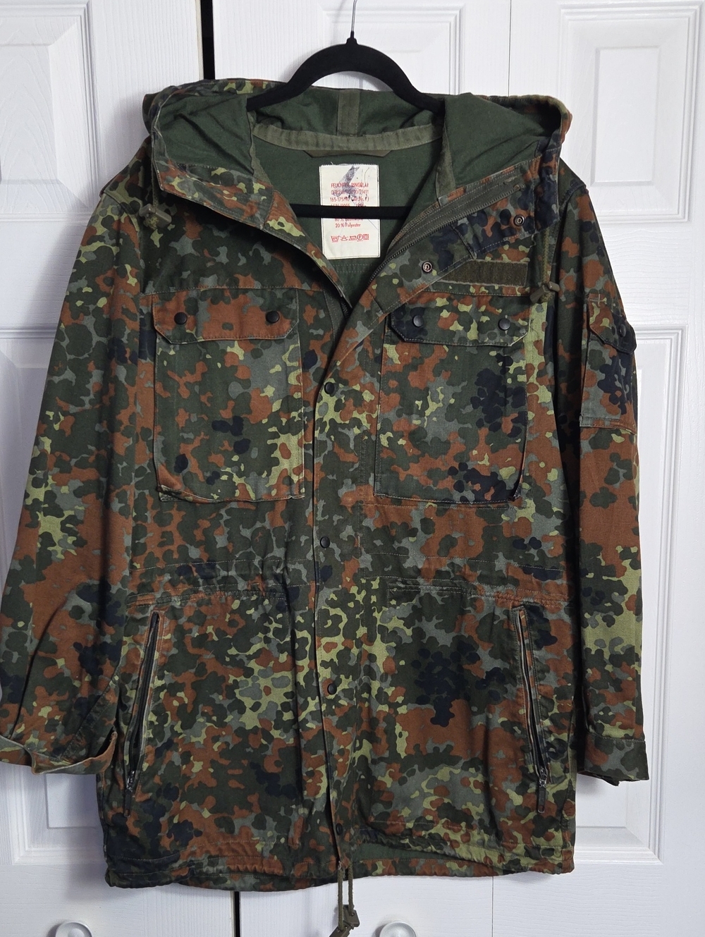 Unbranded Men’s Camo Hooded Field Jacket - Green/Brown
